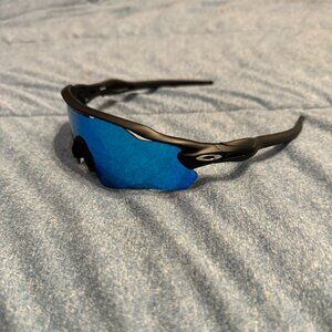 Oakley Radar EV Path Sunglasses Blue Lens Black Frame
